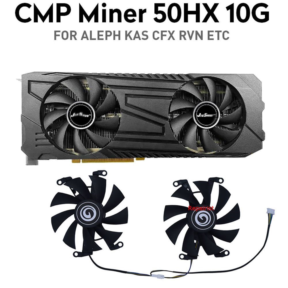 Cmp 50Hx Mining Card - 2ชิ้น/เซ็ตพัดลมกราฟิกการ์ดสำหรับ NVIDIA CMP50HX 10g CMP 50HX