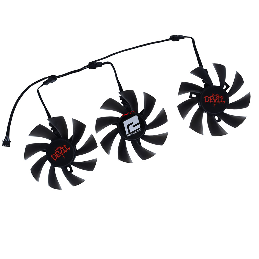 Rx 5700 Xt 8Gb Video Card - 3ชิ้น/เซ็ต T129215BU DIY กราฟิกพัดลมทำความเย็นสำหรับ PowerColor RX