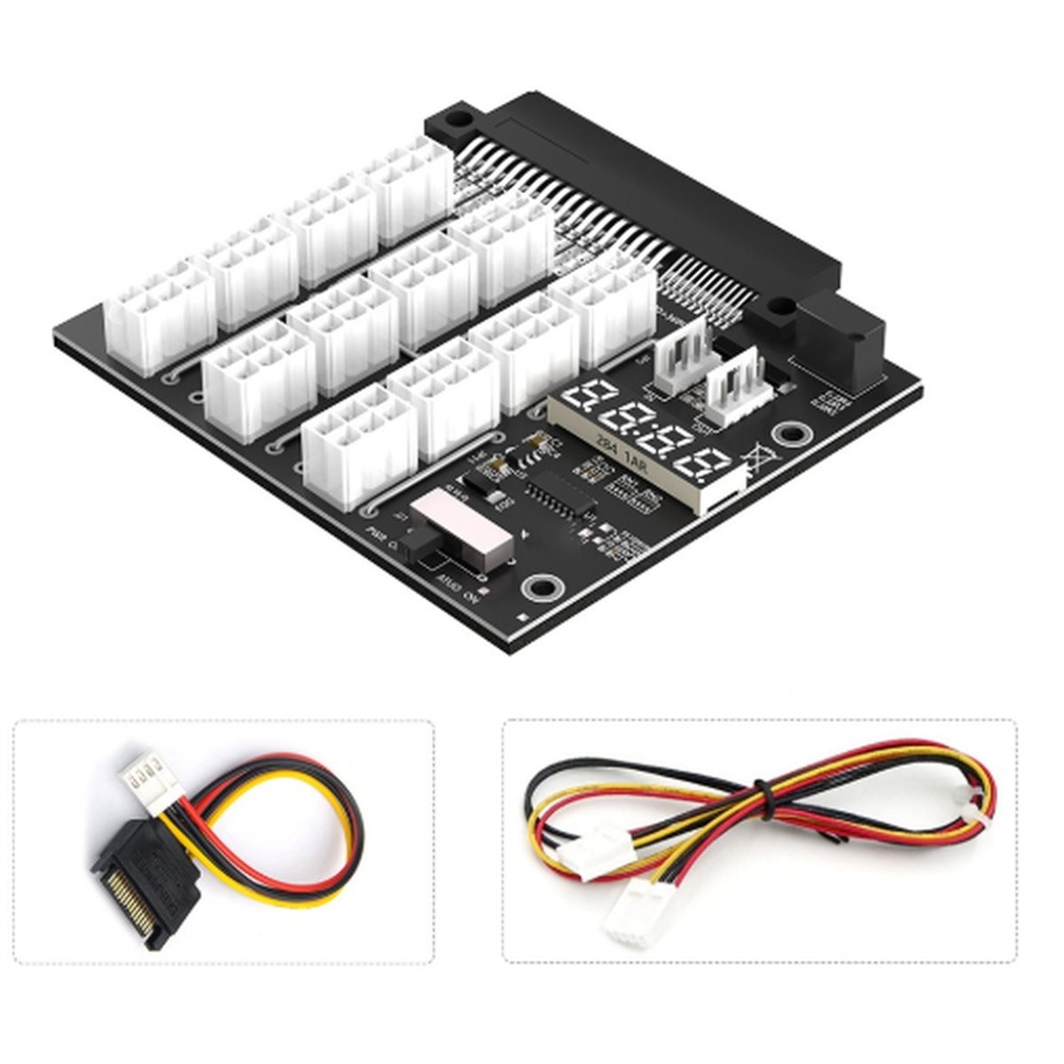 12 พอร์ต PCIe 6Pin Connector B - 2400W Server Psu Breakout Board บทวิจารณ์และราคา