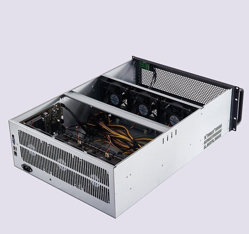 เคสเซิร์ฟเวอร์แร็คอุตสาหกรรม 4 - 8 Gpu 4U Server Chassis บทวิจารณ์และราคา